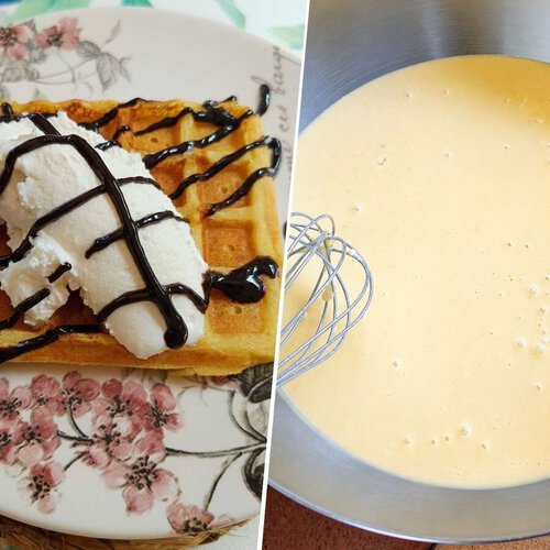 Esta es la receta de abuela de los gofres belgas que preparo para conseguir un resultado esponjoso por dentro y crujiente por fuera