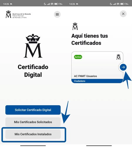 FNMT digital certificate