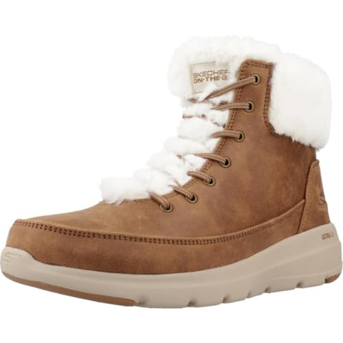Skechers Glacial Ultra, Botas Cortas al Tobillo Mujer, Castanho, 37 EU
