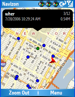 Navegación sin GPS en BlackBerry