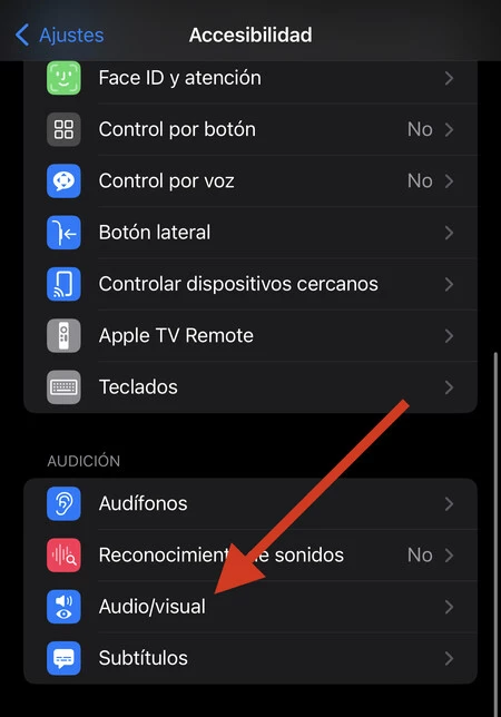 iPhoneのアクセシビリティの背景ノイズ