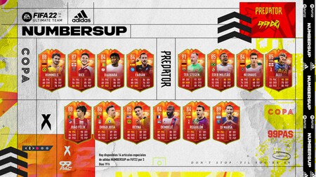 FIFA 22: NUMBERSUP. Todas las cartas especiales de Adidas NUMBERSUP de FUT22 y cómo funcionan