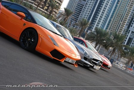 Lamborghini Gallardo, Mercedes-Benz SLS AMG y Ferrari 458 Italia