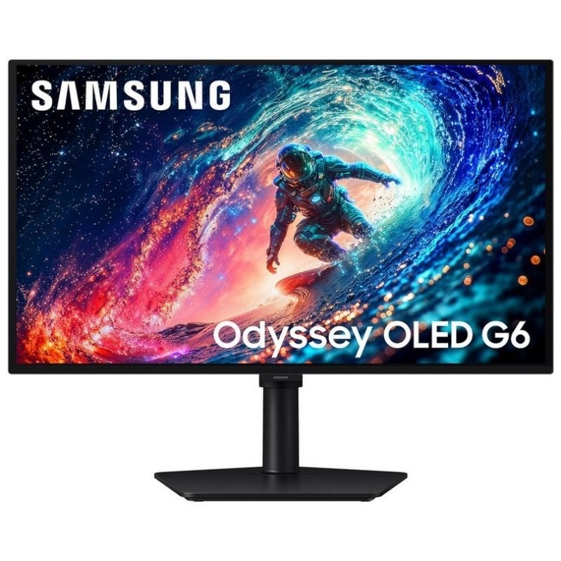 Monitor gaming - Samsung Odyssey OLED G6 LS27HG612SUXEN, 27 " WQHD, 240 Hz, 0.03 ms, QD-OLED, Altura ajustable, Sin Reflejos, Negro