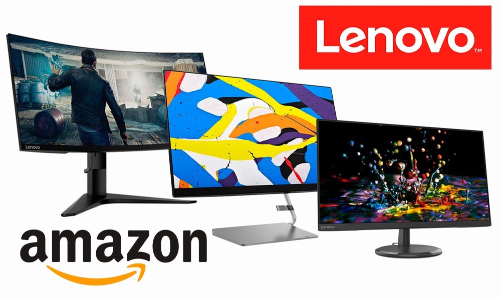 7 monitores Lenovo para jugar o trabajar con descuentos de hasta 97 euros esta semana, en Amazon