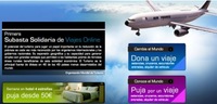 Subasta solidaria de viajes online