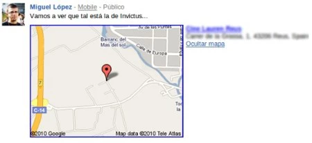 Google Buzz mapa