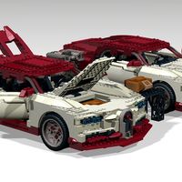 Este Bugatti Chiron de Lego es una curiosa 'opera prima' 