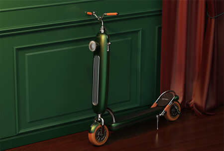 Este patinete eléctrico con aires de Vespa nos hace volver al pasado, pero de momento se queda en un boceto