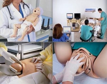 Noelle y Newborn Hal, robots para la práctica de asistencia a partos