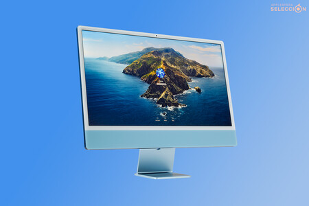 Por 1.254 euros podemos tener el iMac de 24 pulgadas con pantalla Retina 4,5K y webcam 1080p, rozando precio mínimo en Amazon