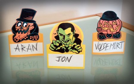 Tarjetas de Halloween para decorar la mesa