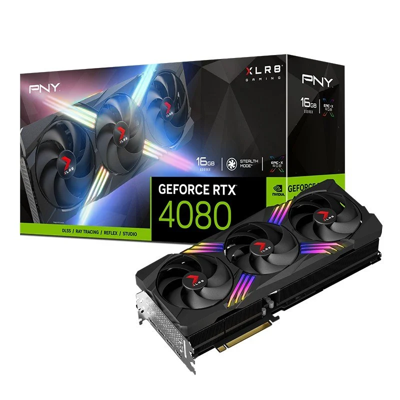 PNY GeForce RTX 4080 XLR8 Gaming VERTO EPIC-X RGB Triple Fan 16GB GDDR6X