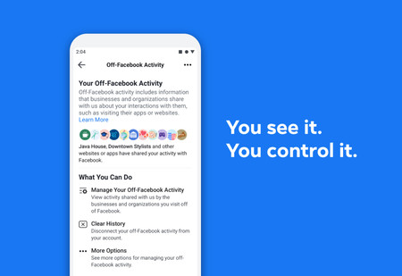 Ahora puedes ver y controlar los datos personales que aplicaciones y webs que utilizas comparten con Facebook