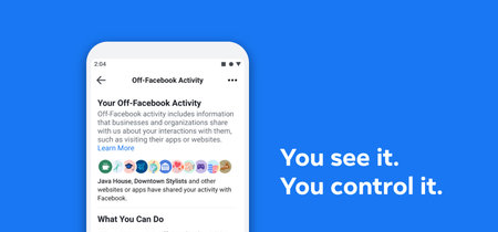 Ahora puedes ver y controlar los datos personales que aplicaciones y webs que utilizas comparten con Facebook
