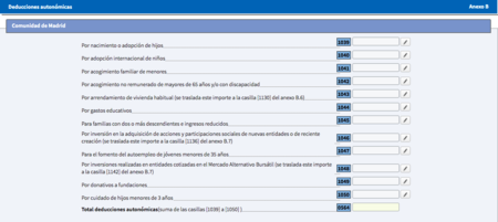 Deducciones autonómicas