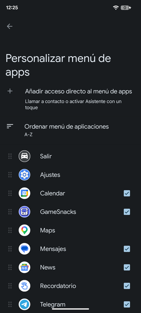 Apps list