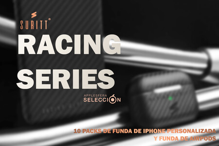 Participa y gana uno de los 10 packs de fundas Racing Series para iPhone personalizadas con tu nombre y AirPods de Suritt