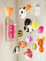 Globos japoneses de papel con forma de animales
