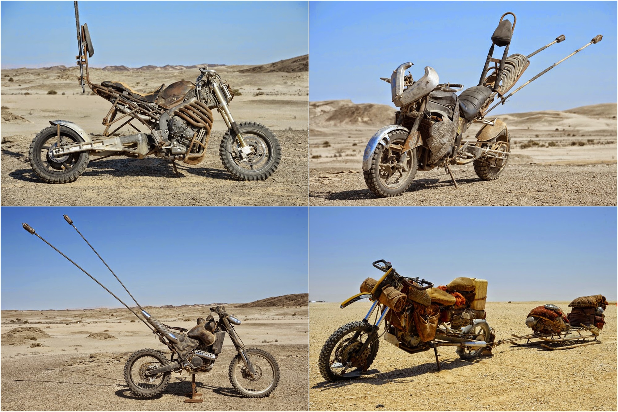 Algunas de las motos de Mad Max Fury Road que han valido un Oscar