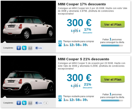 Las compras grupales llegan a los coches