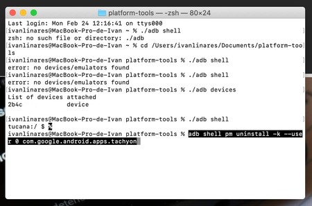 Desinstalar Aplicaciones Adb