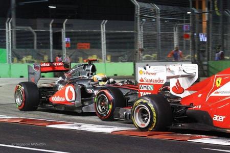 Lewis Hamilton con Felipe Massa