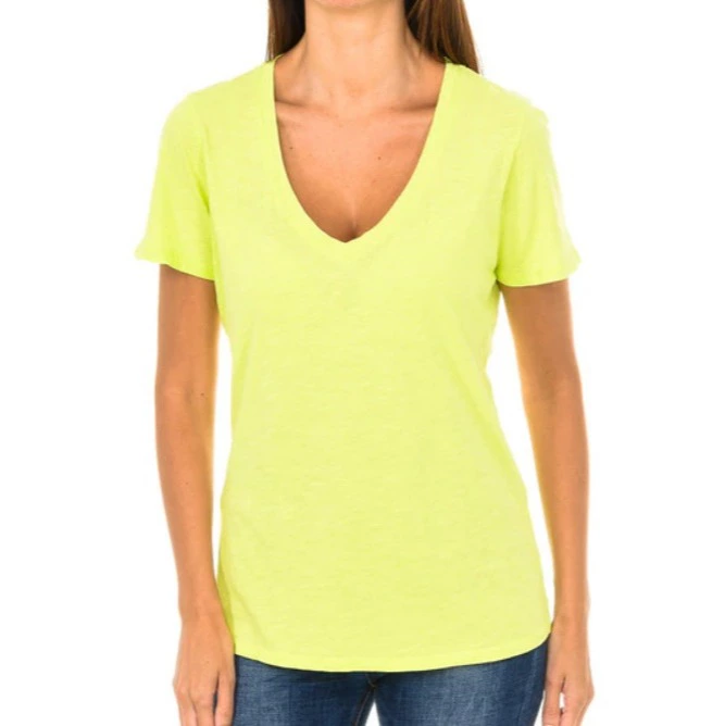 Armani Jeans Camiseta manga corta amarillo fluor