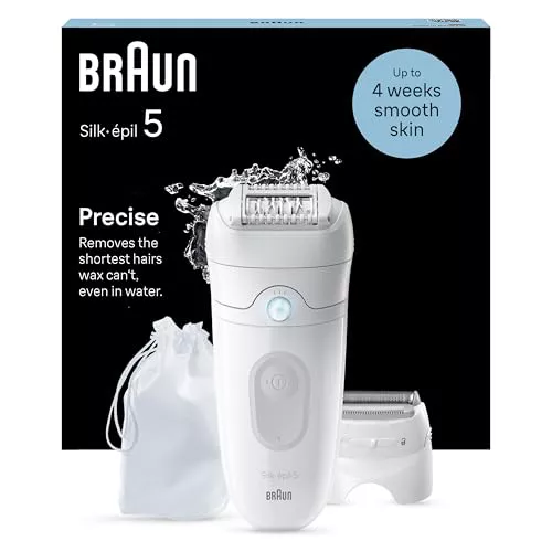 Braun Silk-épil 5, Depiladora Eléctrica Mujer para Una Eliminación del Vello Fácil