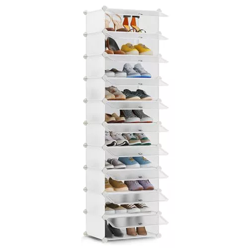 SONGMICS Zapatero, Entrada recibidor, Modular, 10 Compartimentos