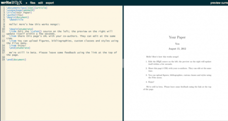 LaTeX rápido, colaborativo y en la nube con writeLaTeX
