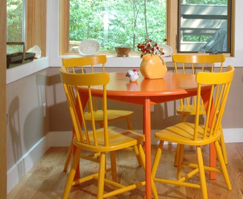 Una buena idea: colores cálidos en la cocina