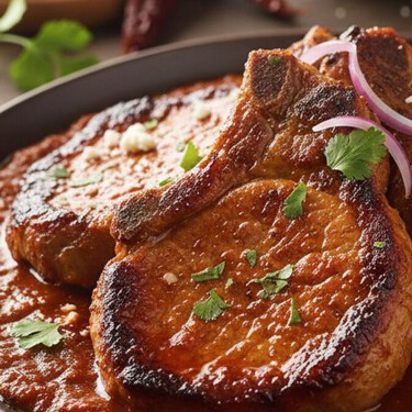 Chuletas de puerco en salsa de guajillo: fáciles, jugosas y perfectas si no quieres pescado en Cuaresma