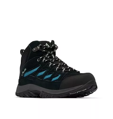 Columbia Crestwood Mid Zapatos Impermeables, Construidos Para la Aventura, Amortiguación Liviana, Comodidad Transpirable, Agarre Confiable - Mujer