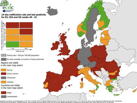 Así quedan los viajes por Europa, según el semáforo europeo de las infecciones para la Covid-19