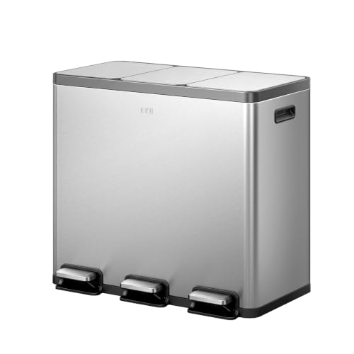 EKO Ecocasa Cubo de Reciclaje 18L+18L+18L
