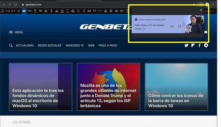 Chrome está probando un botón que nos permite reproducir - pausar audio y vídeo en cualquier pestaña