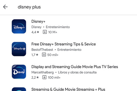 Google Play muestra ahora las descargas de una aplicación en las búsquedas