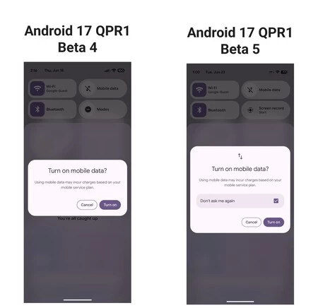 Android 17 Qpr1