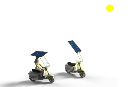 Techo Solar Scooter Invento