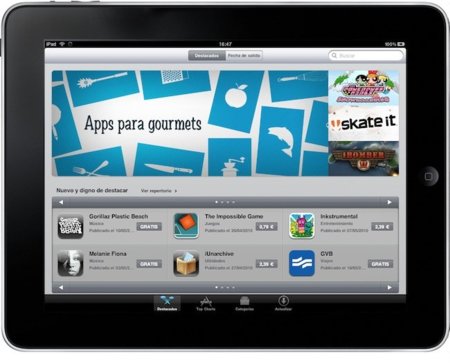 La App Store española del iPad ya está operativa desde el dispositivo