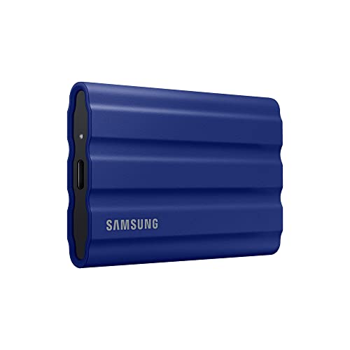 SAMSUNG T7 Shield SSD Portátil 1TB, USB 3.2 Gen.2, SSD Externo, Azul (MU-PE1T0R/EU)