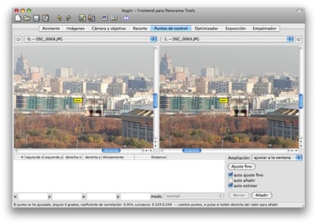 Hugin, ayuda a crear panorámicas