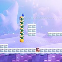 Los Serpiés de la ruta montañosa al 100% en Super Mario Bros. Wonder