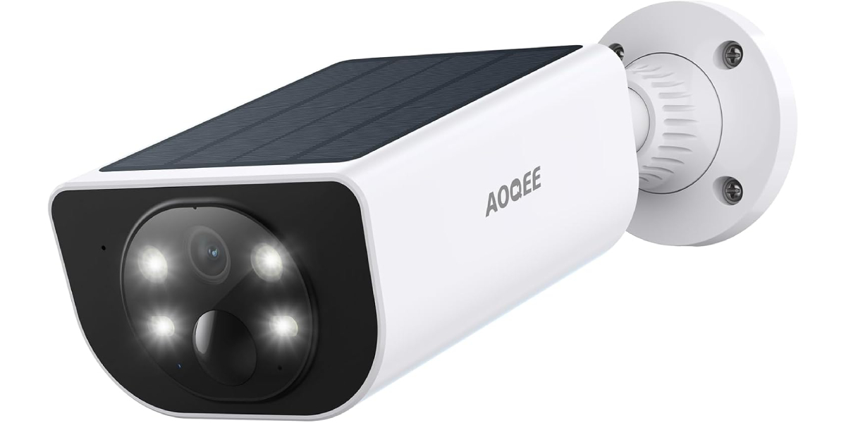 cámara de vigilancia solar AOQEE
