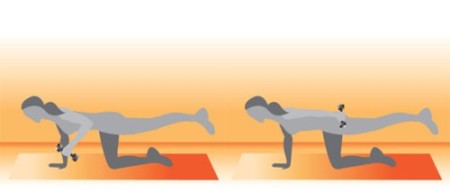 Tonificar glúteos y triceps al mismo tiempo