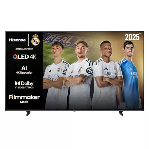 Hisense 85E7Q - QLED Smart TV 85 Pulgadas, Dolby Vision, Dolby Atmos, Modo Juego Plus, 60Hz VRR 120 fps, Modo Deportes, Monvimiento Suave IA, Bluetooth y HDMI 2.1, Control por Voz Alexa