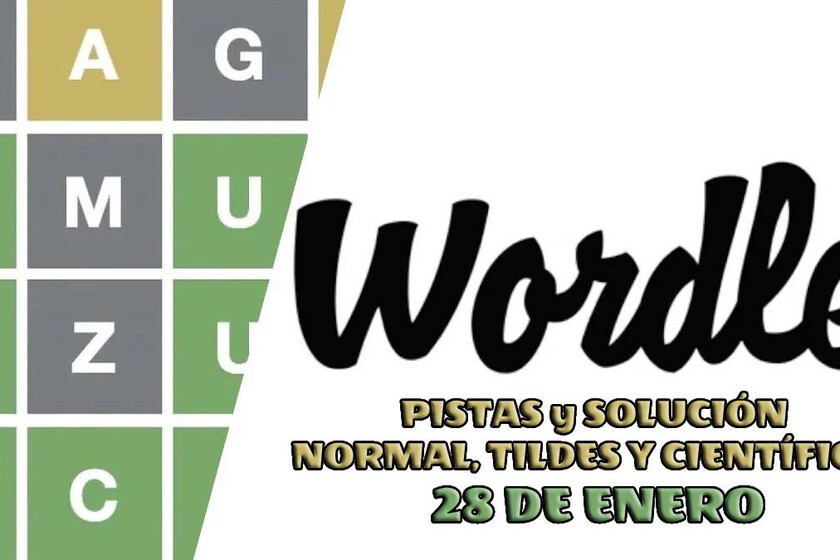 Wordle en español, tildes y científico de hoy, 28 de enero solución y