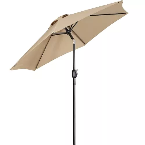 Yaheetech Sombrillas Jardín Terraza 230cm Inclinable Parasol para Jardín