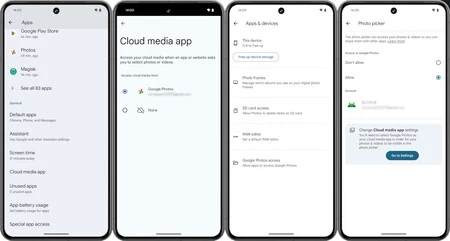 デフォルトのクラウド メディア アプリ ランチャー。 Android Authority からのスクリーンショット